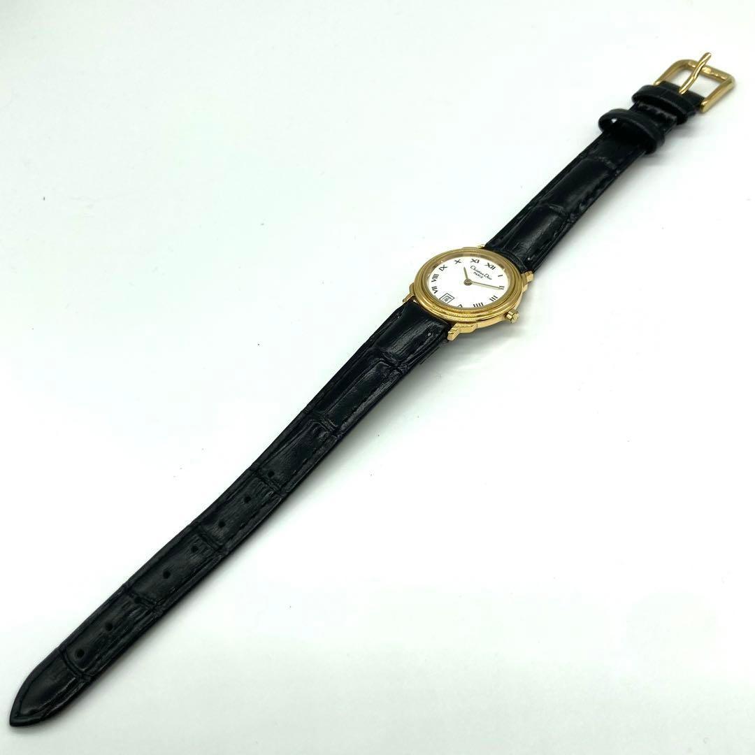 Christian Dior 48.122.3 Quartz Watch Wristwatch Logo Gold Women's Authentic