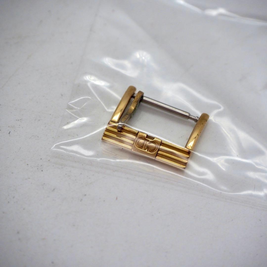 Christian Dior Quartz Watch Wristwatch Logo Black Gold Women's Authentic