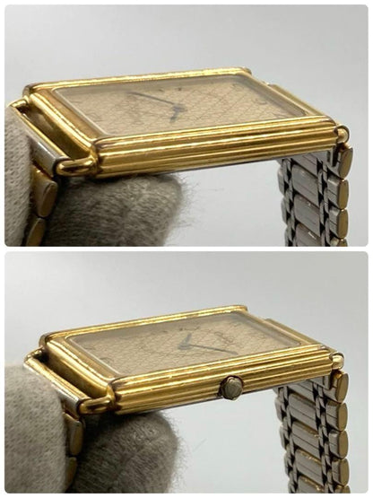 Christian Dior 59.122 Quartz Watch Wristwatch CD Gold Women's Authentic