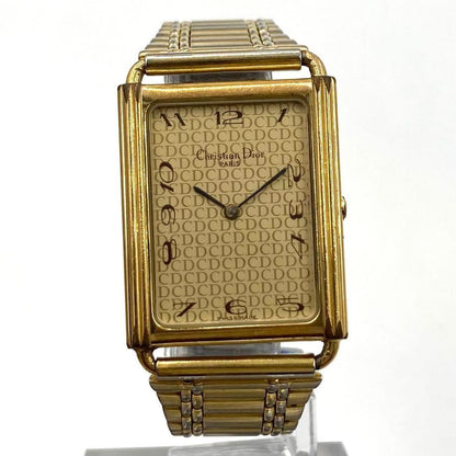 Christian Dior 59.122 Quartz Watch Wristwatch CD Gold Women's Authentic