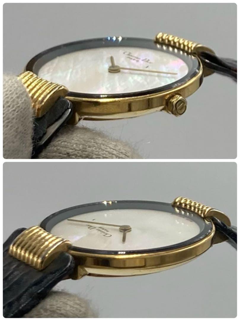 Christian Dior 46 153-4 Quartz Watch Wristwatch Logo Gold Women's Authentic