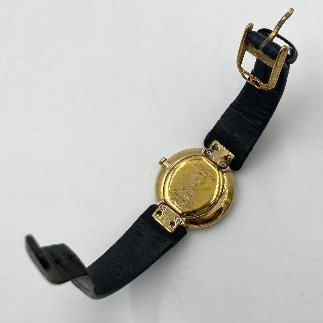 Christian Dior 46 153-4 Quartz Watch Wristwatch Logo Gold Women's Authentic