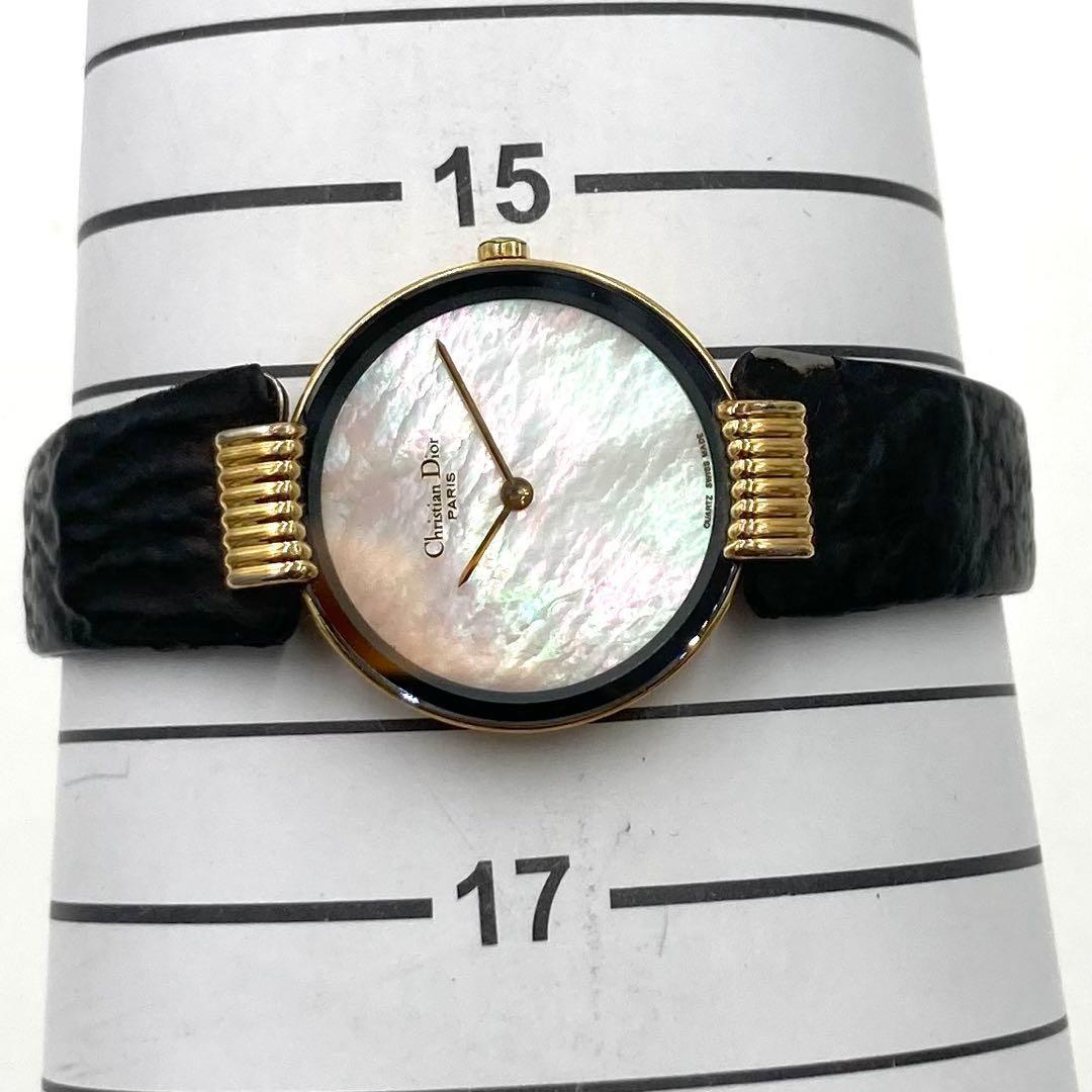 Christian Dior 46 153-4 Quartz Watch Wristwatch Logo Gold Women's Authentic