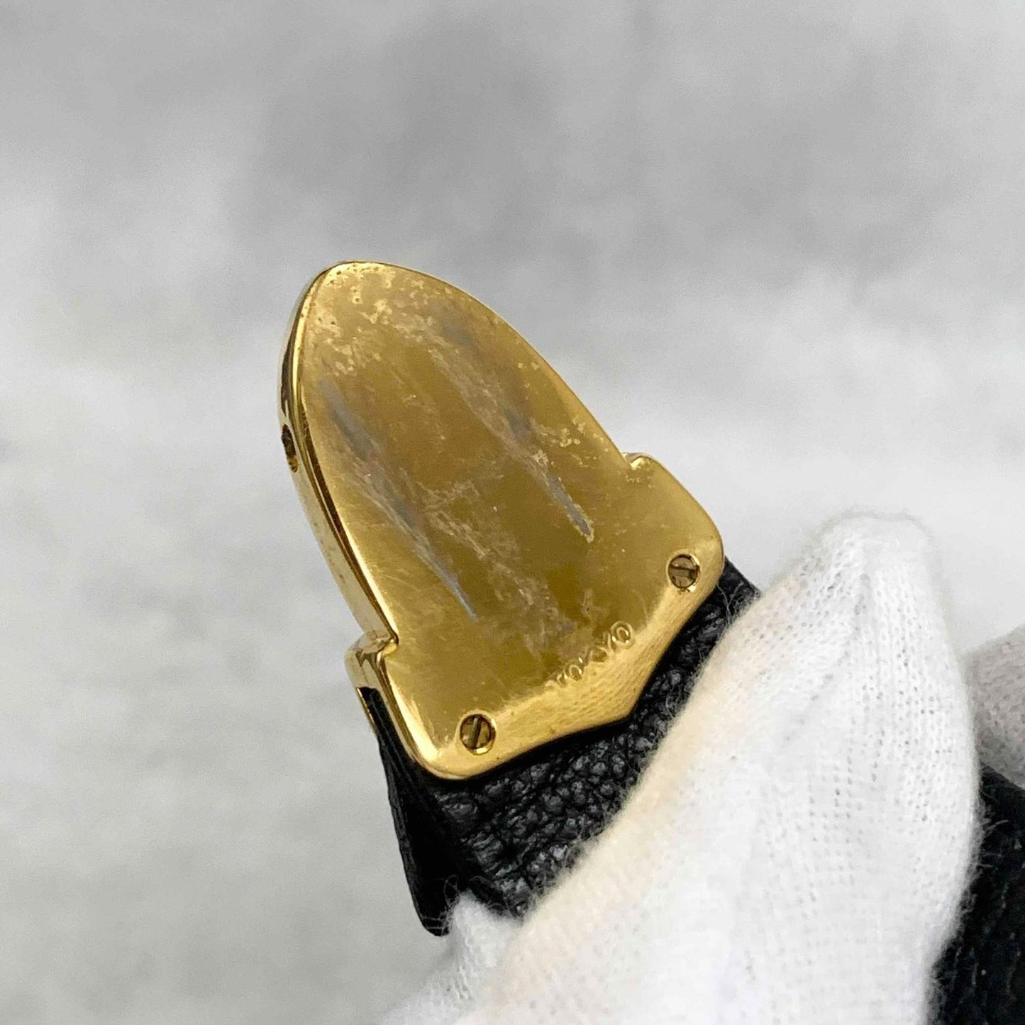 Saint Laurent Vanity Bag Logo YSL Black Red Authentic Leather Vintage