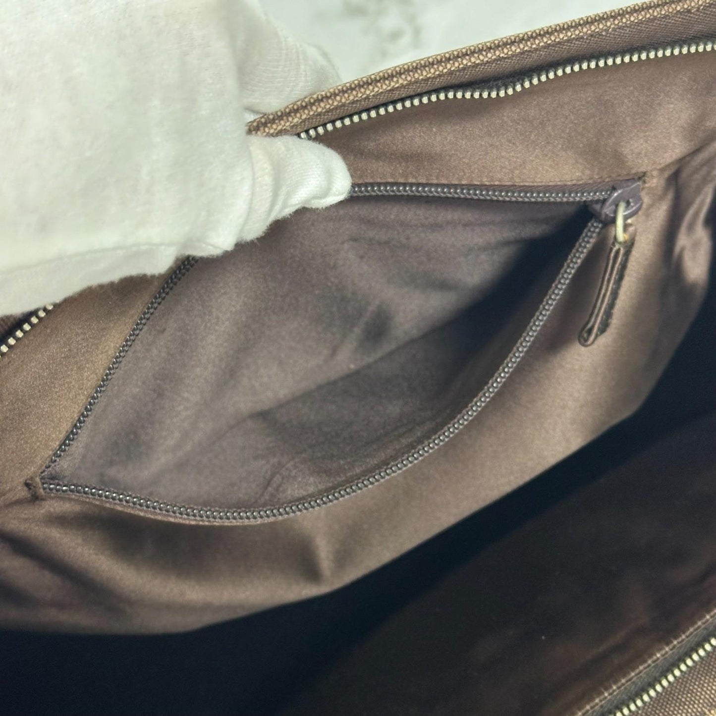 PRADA Hand Bag Tote Bag Logo Canvas Leather Yellow Unisex Authentic Used