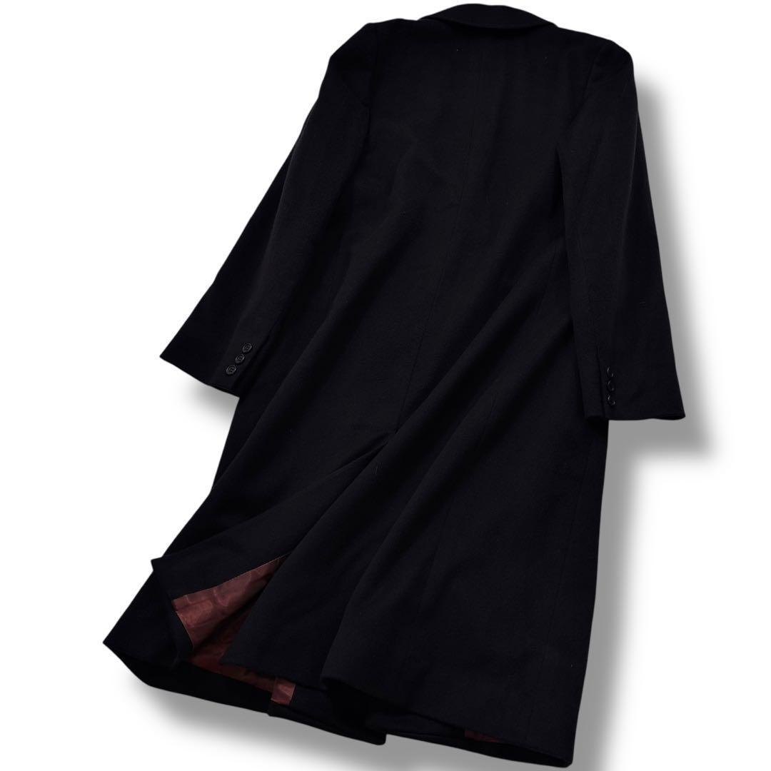 Aquascutum Long Coat Asian fit M US size S Dark Navy Authentic