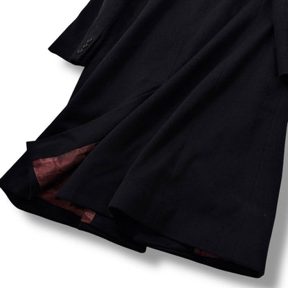 Aquascutum Long Coat Asian fit M US size S Dark Navy Authentic