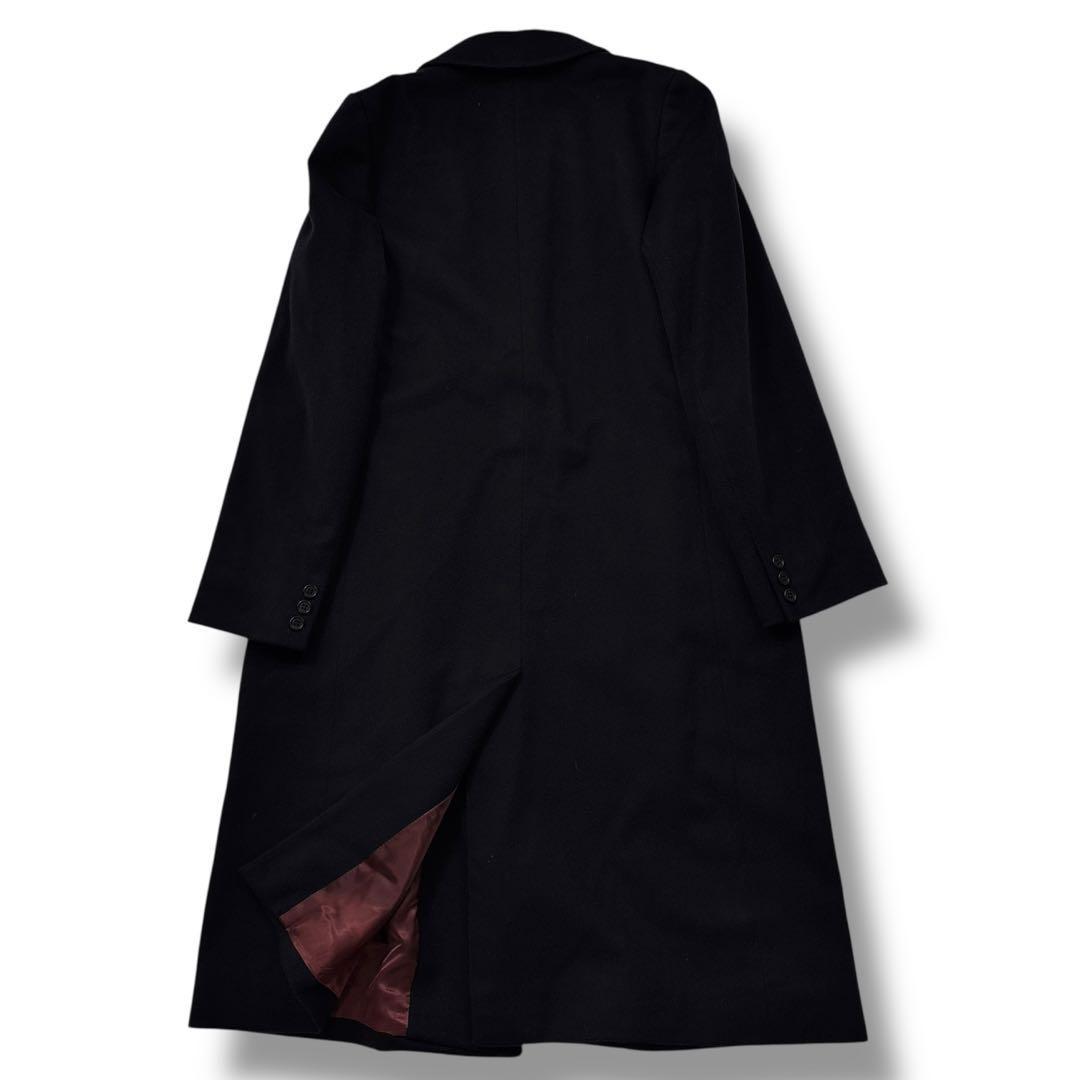 Aquascutum Long Coat Asian fit M US size S Dark Navy Authentic