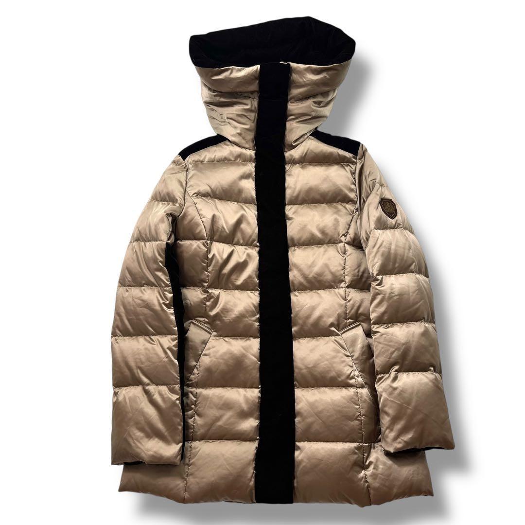 Aquascutum Down Coat Asian fit M US size S Gold Authentic