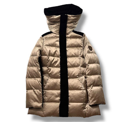 Aquascutum Down Coat Asian fit M US size S Gold Authentic