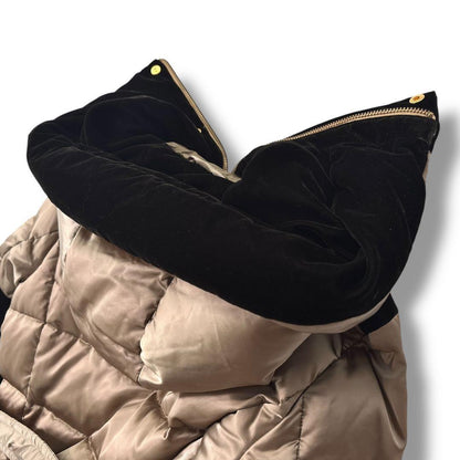 Aquascutum Down Coat Asian fit M US size S Gold Authentic