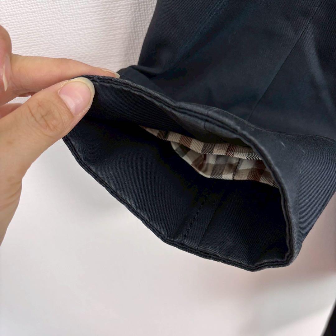 Aquascutum LONDON Coat Asian fit XS US size 2XS Navy Authentic