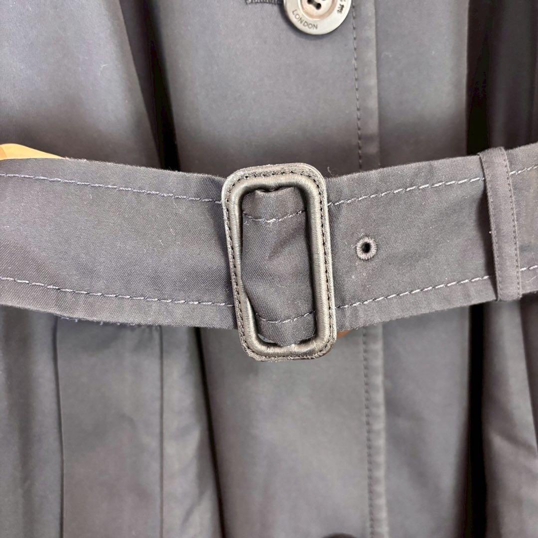 Aquascutum LONDON Coat Asian fit XS US size 2XS Navy Authentic