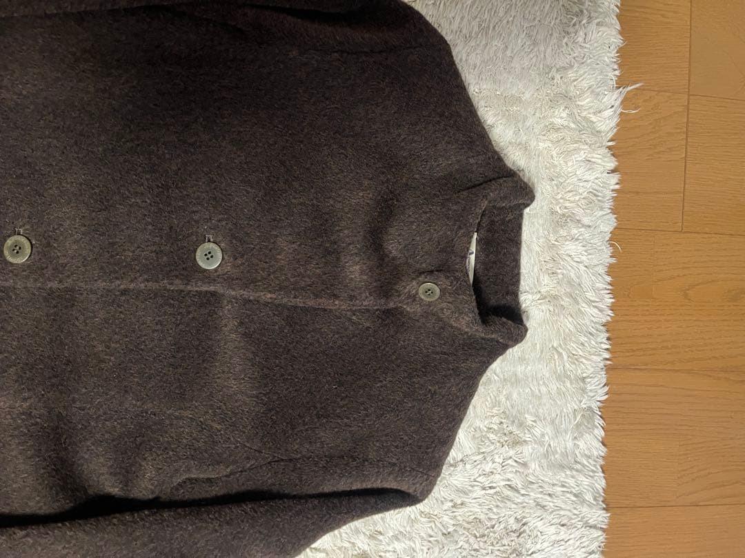 Aquascutum Long Coat Asian fit M US size S Dark Brown Authentic