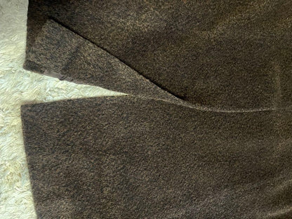 Aquascutum Long Coat Asian fit M US size S Dark Brown Authentic