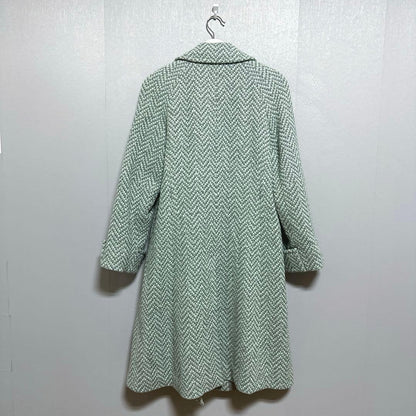 Aquascutum Coat Asian fit M US size S Mint Green Gray Authentic