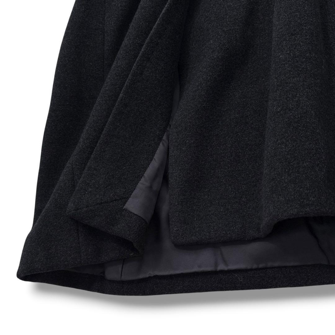 Aquascutum Long Coat Asian fit L US size M Black Authentic