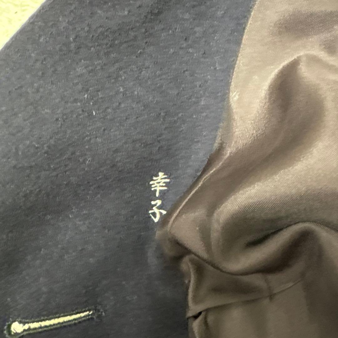 Aquascutum Long Coat Asian fit S US size XS Navy Authentic