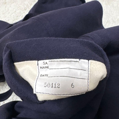 Aquascutum Long Coat Asian fit S US size XS Navy Authentic