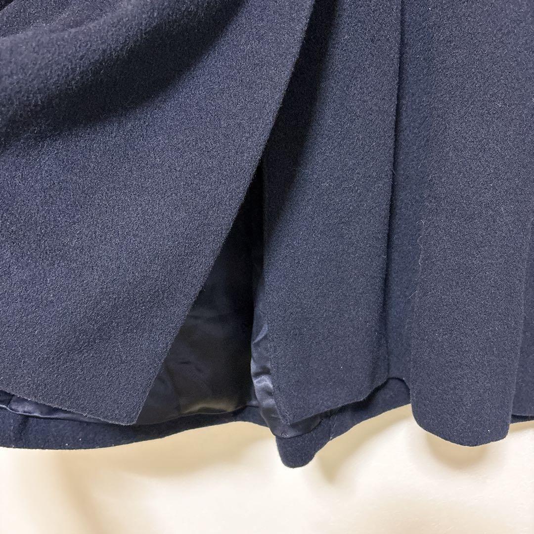 Aquascutum Coat FREE SIZE Navy Authentic