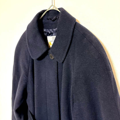 Aquascutum Coat FREE SIZE Navy Authentic