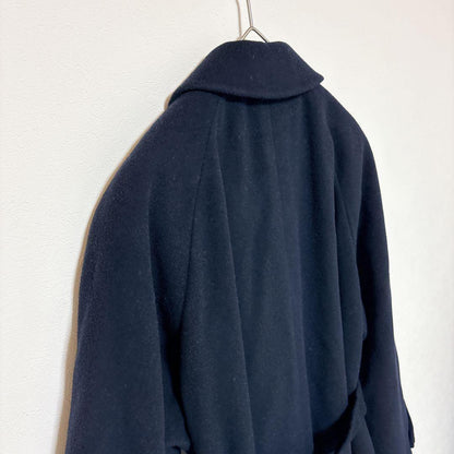 Aquascutum Coat FREE SIZE Navy Authentic