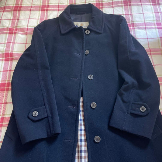 Aquascutum Wool Coat Asian fit L US size M Authentic