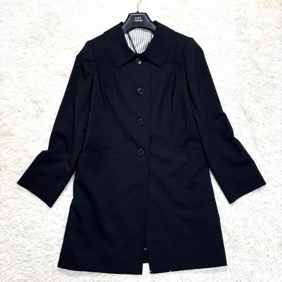Aquascutum LANIFICIO F.LLI CERRUTI Coat Asian fit XL US size L Black Authentic