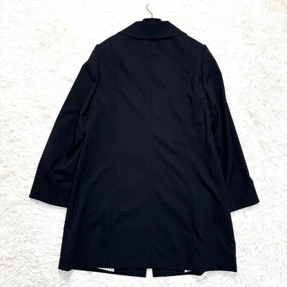 Aquascutum LANIFICIO F.LLI CERRUTI Coat Asian fit XL US size L Black Authentic