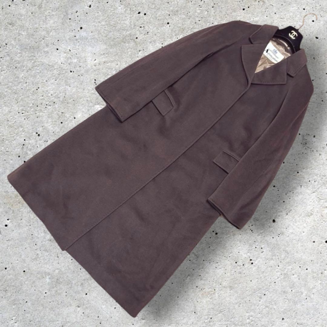 Aquascutum Chester Coat Asian fit XL US size L Brown Authentic