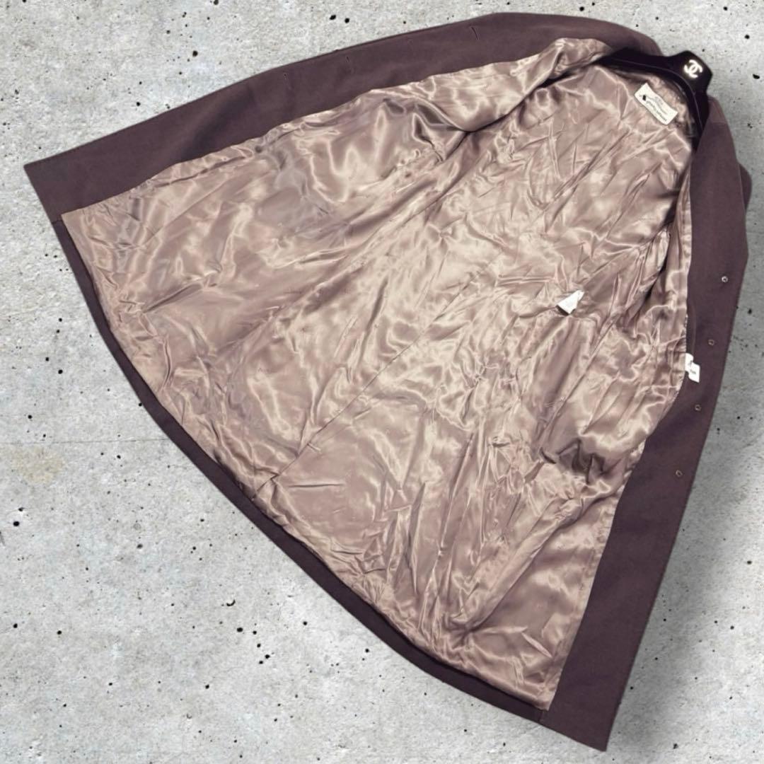 Aquascutum Chester Coat Asian fit XL US size L Brown Authentic