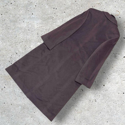 Aquascutum Chester Coat Asian fit XL US size L Brown Authentic