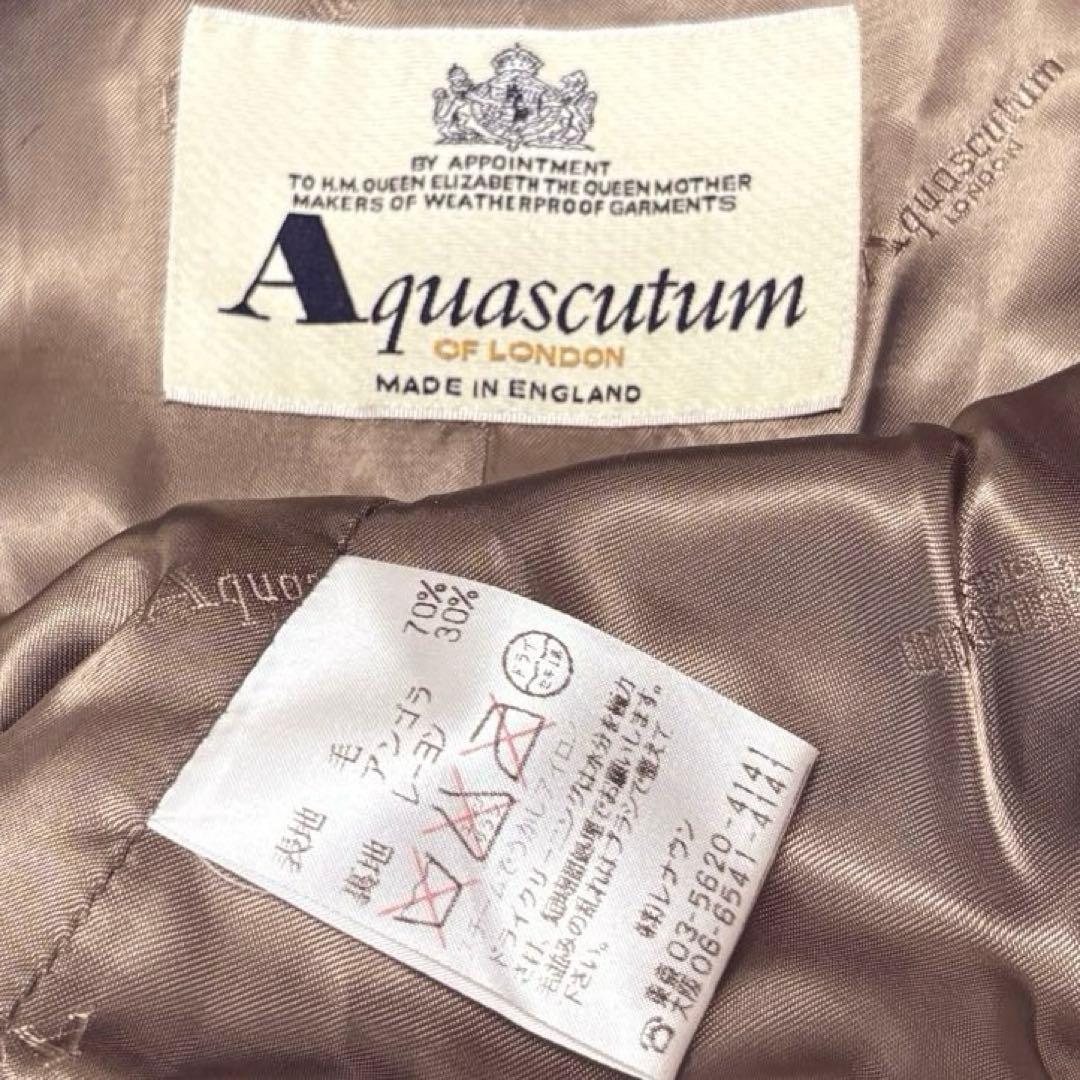 Aquascutum Chester Coat Asian fit XL US size L Brown Authentic