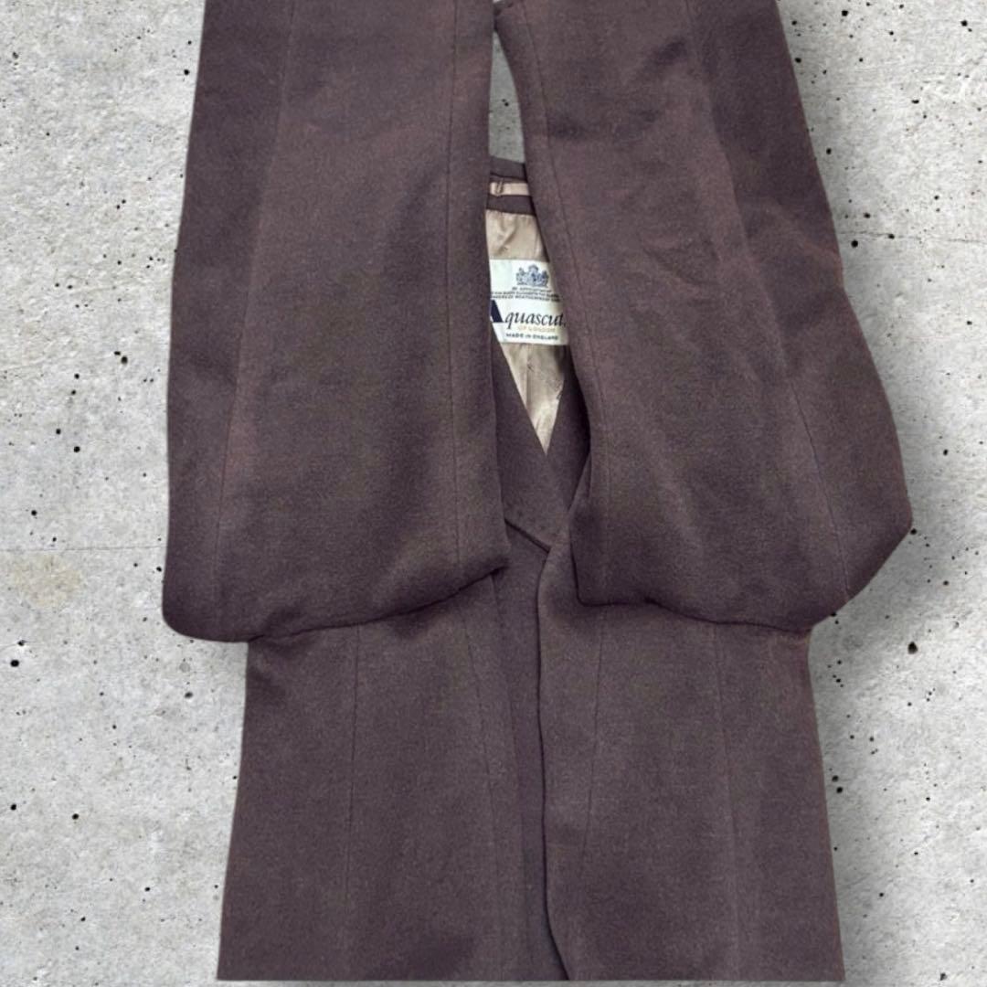 Aquascutum Chester Coat Asian fit XL US size L Brown Authentic