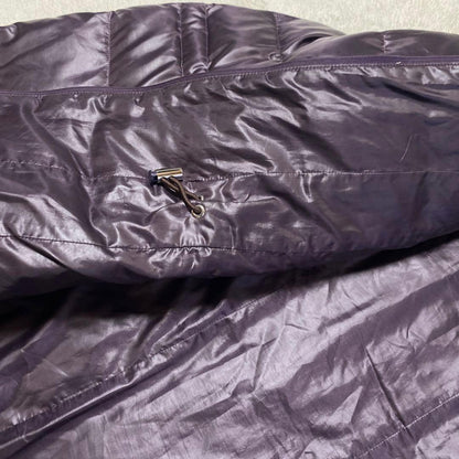 Aquascutum Down Long Coat Asian fit M US size S Purple Authentic