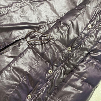 Aquascutum Down Long Coat Asian fit M US size S Purple Authentic