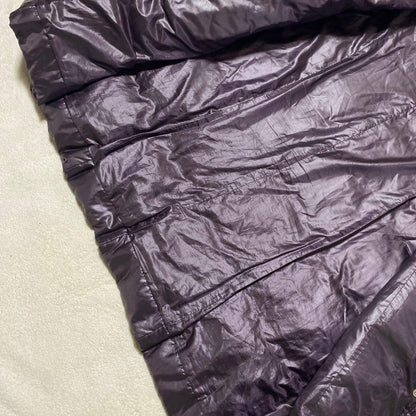 Aquascutum Down Long Coat Asian fit M US size S Purple Authentic