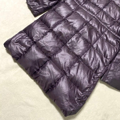 Aquascutum Down Long Coat Asian fit M US size S Purple Authentic