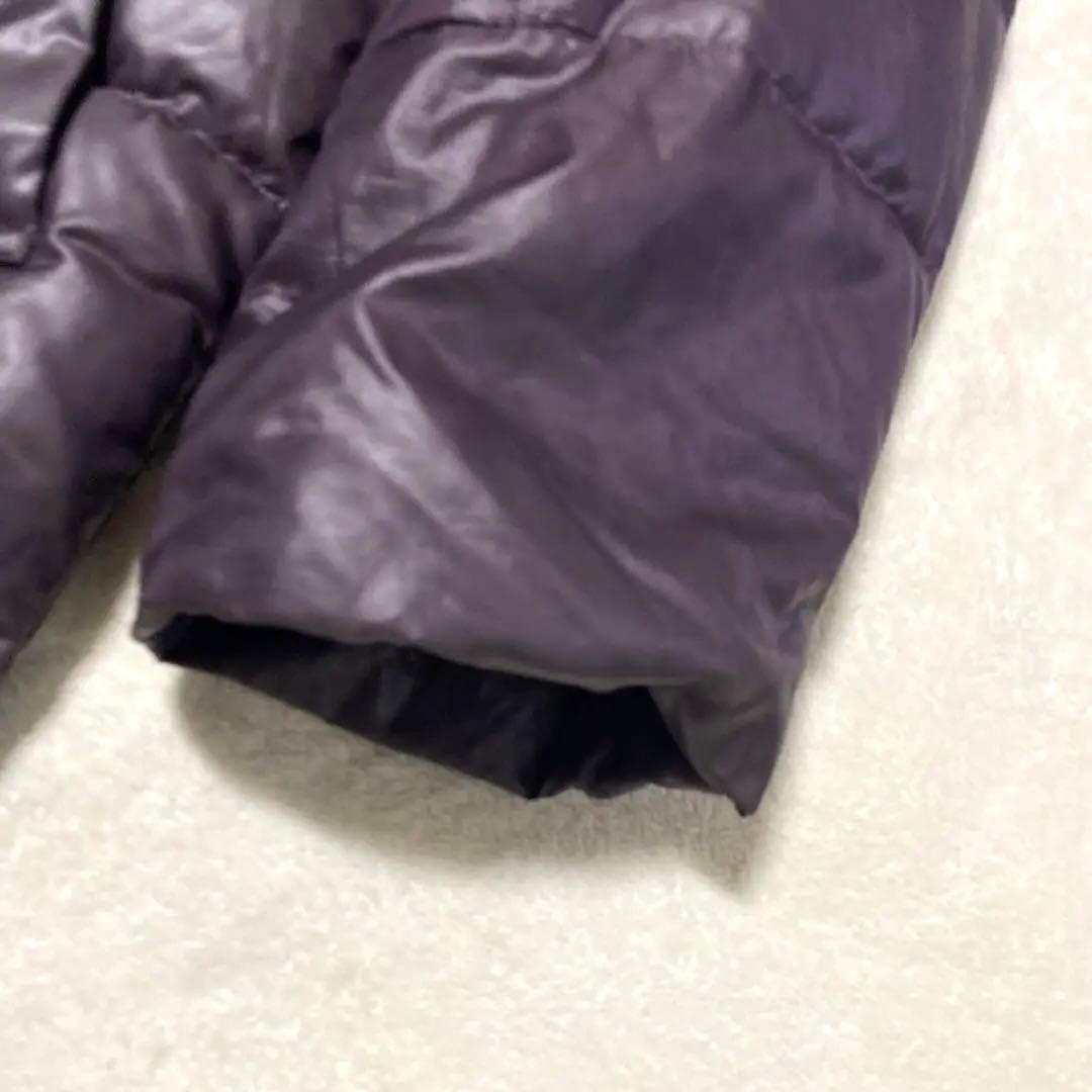 Aquascutum Down Long Coat Asian fit M US size S Purple Authentic