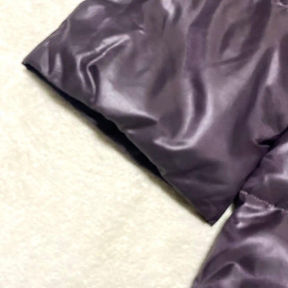 Aquascutum Down Long Coat Asian fit M US size S Purple Authentic