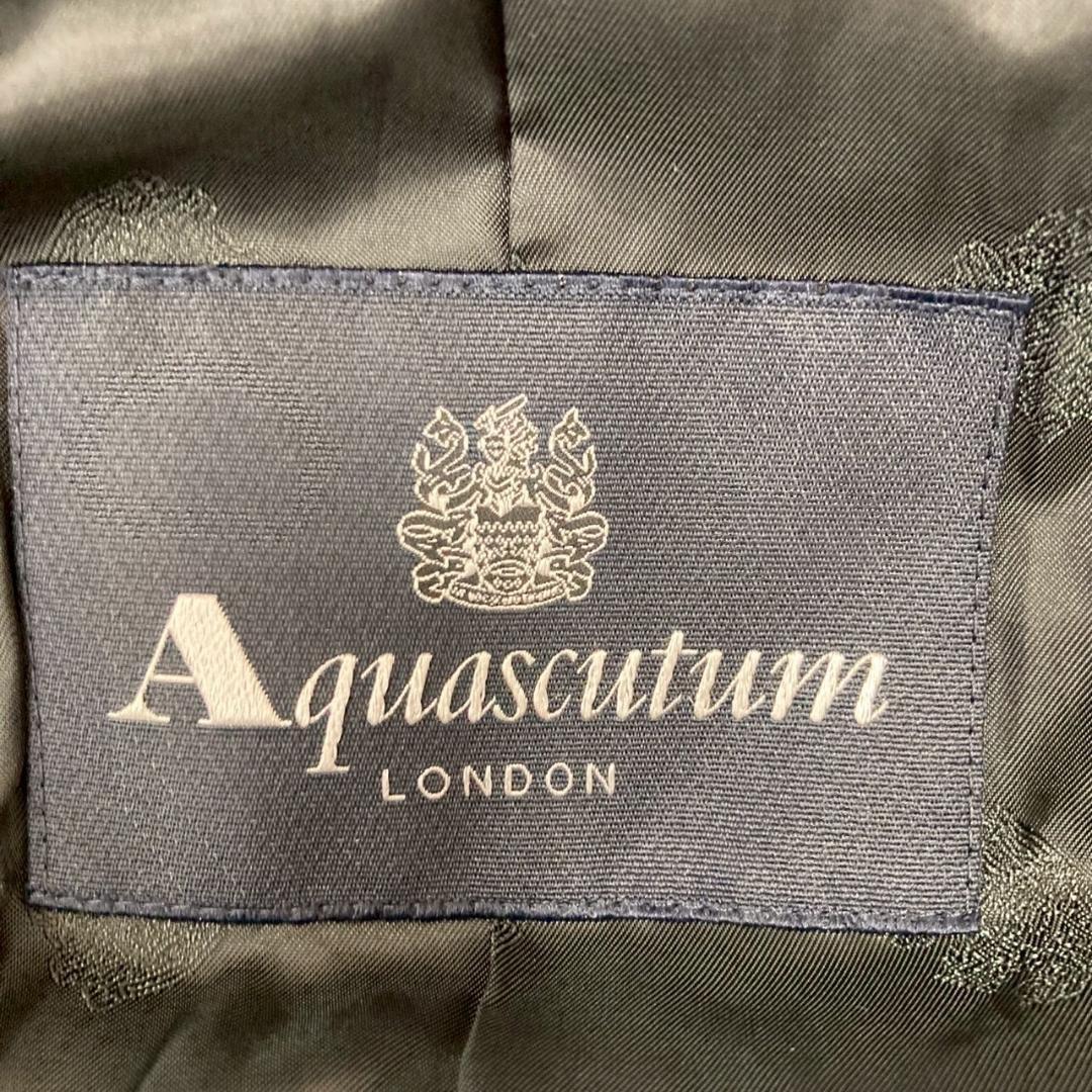 Aquascutum Long Down Coat Asian fit L US size M Black Authentic
