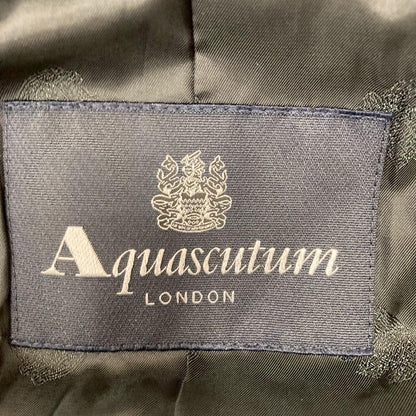 Aquascutum Long Down Coat Asian fit L US size M Black Authentic