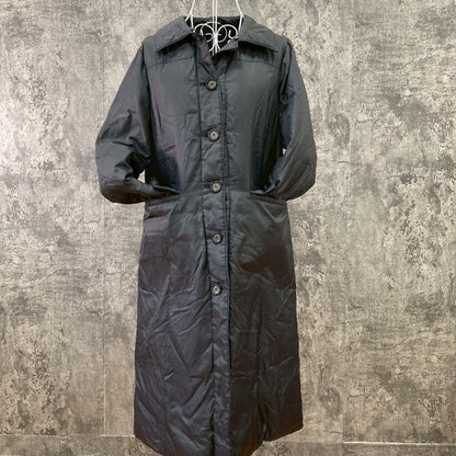 Aquascutum Long Down Coat Asian fit L US size M Black Authentic