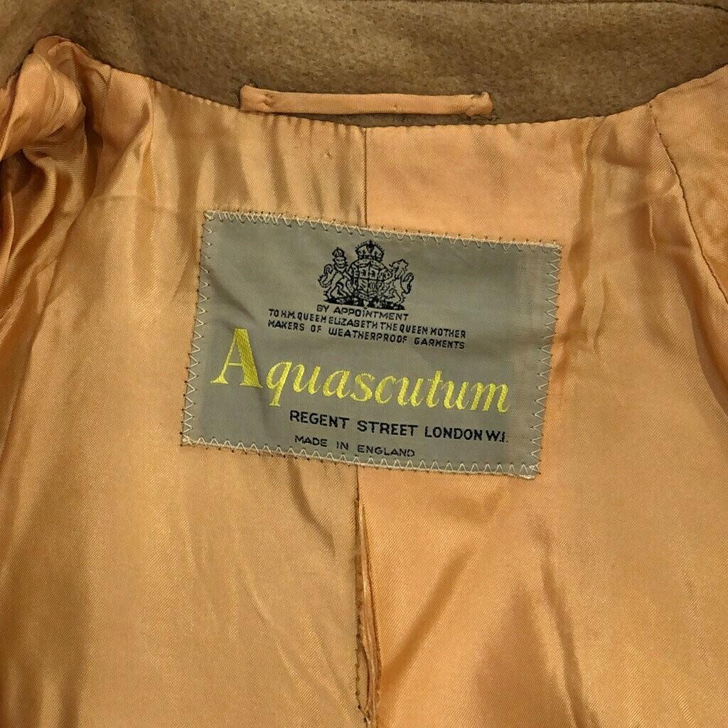 Aquascutum Chester Coat Asian fit L US size M Beige Authentic