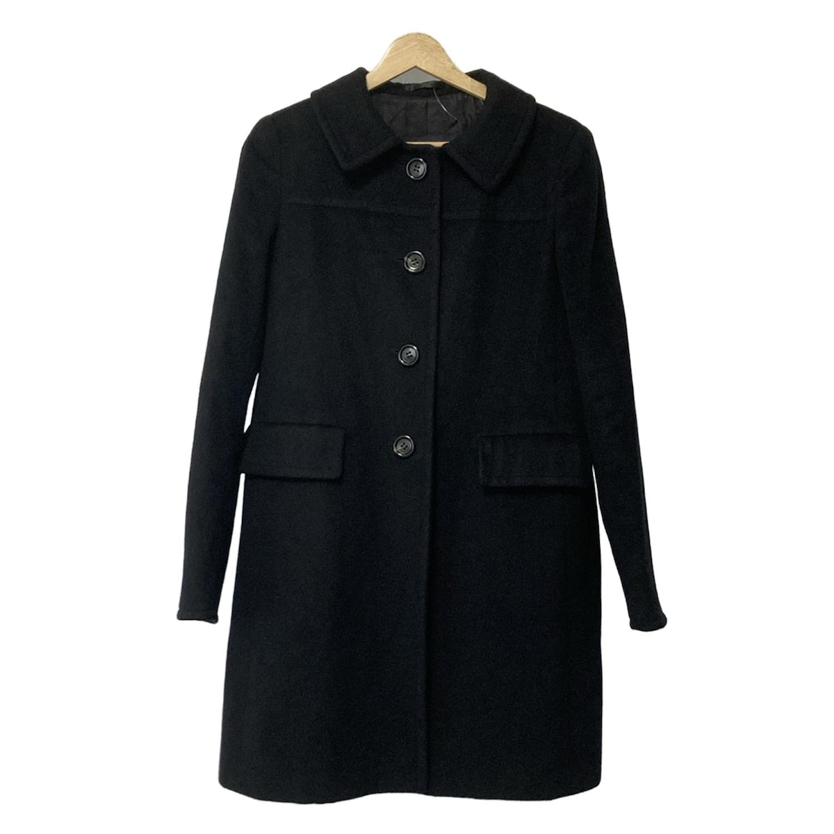 Aquascutum Coat Size 10 Black Authentic