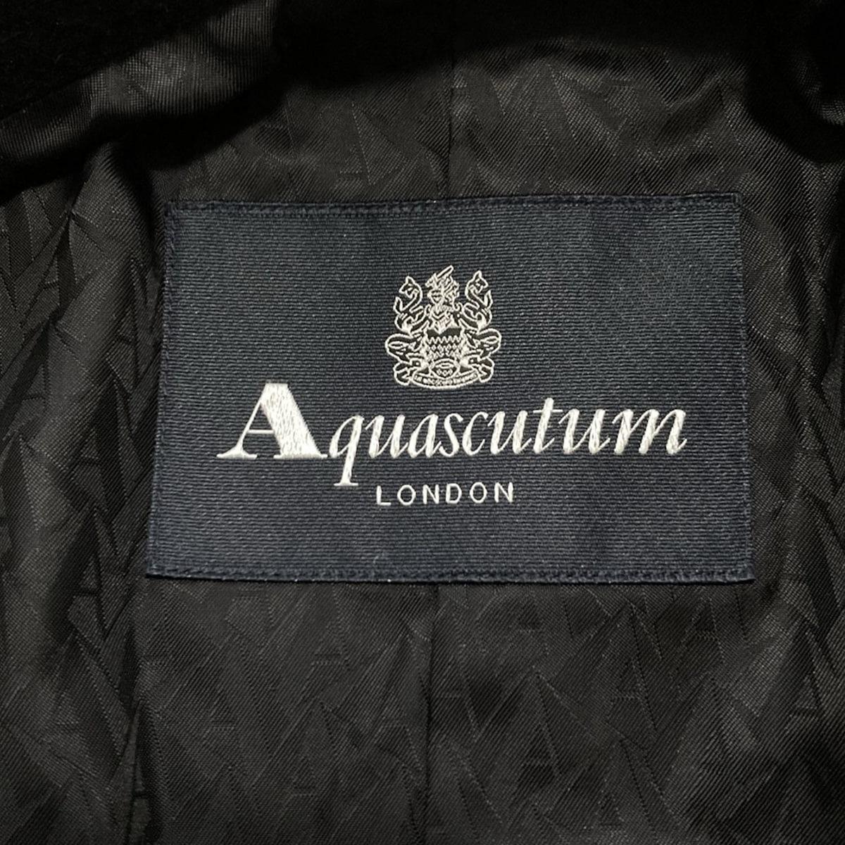 Aquascutum Coat Size 10 Black Authentic