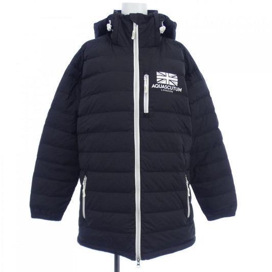 Aquascutum Down Jacket Coat Size 10 Black Authentic