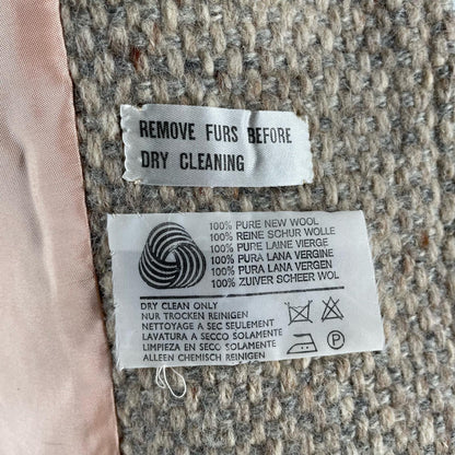 Aquascutum Gown Wool Coat Beige Authentic