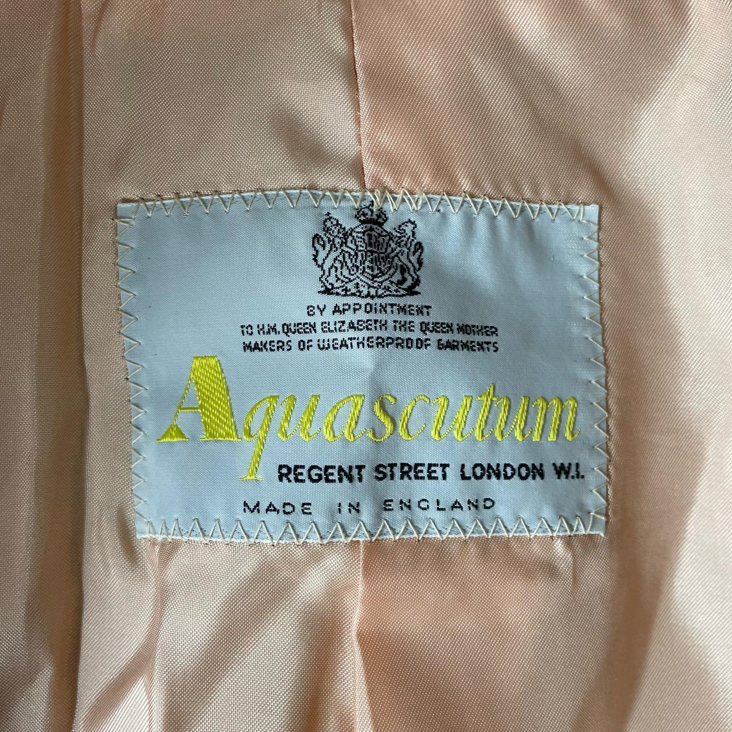 Aquascutum Gown Wool Coat Beige Authentic