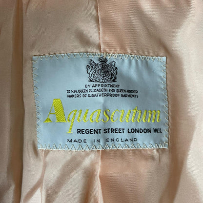 Aquascutum Gown Wool Coat Beige Authentic